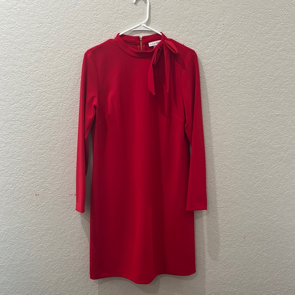 Calvin Klein Bow-Neck Sheath Dress